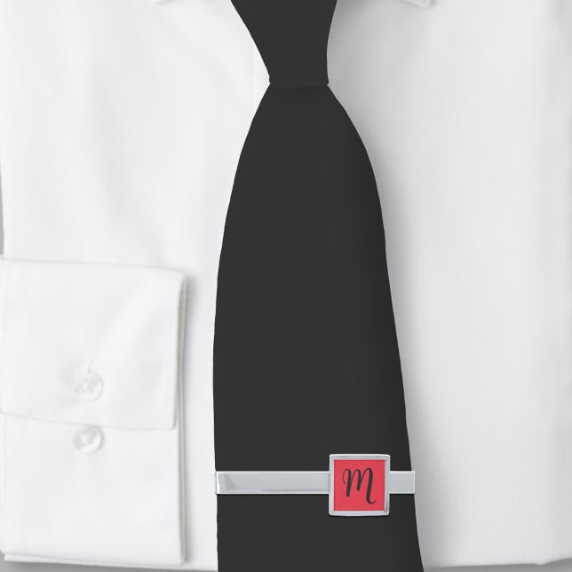 Til Death Do Us Part Red  Silver Finish Tie Bar (Creator Uploaded)