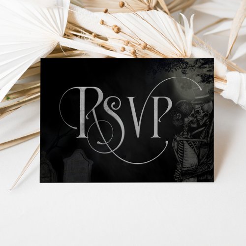 Til Death Do Us Part RSVP Wedding Response Card