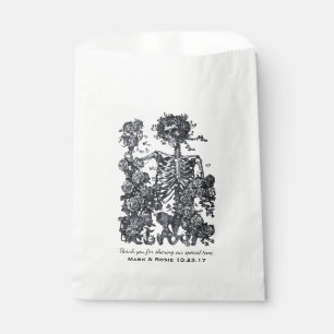 Til Death Do Us Part Skeleton Personalized Favor Bag