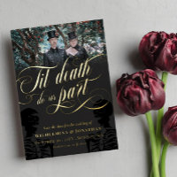 Til Death Do Us Part Skeleton Photo Save the Date