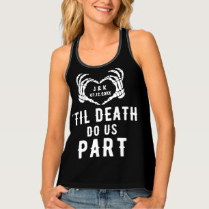 Til Death Do Us Part Skeleton Wedding Personalized Tank Top