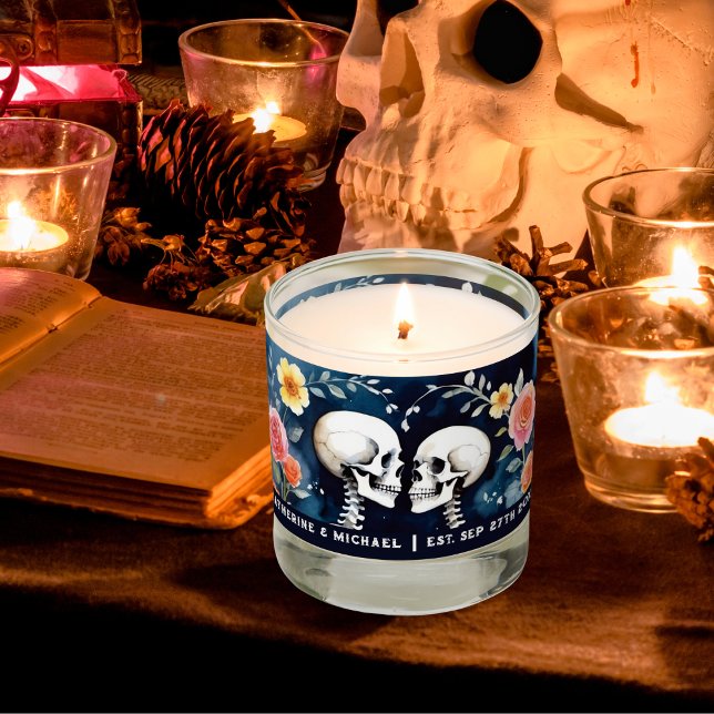 Til Death Do Us Part Skeletons Gothic Wedding Scented Candle (Creator Uploaded)