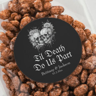 Til Death Do Us Part Wedding Classic Round Sticker