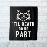Til Death Do Us Part Wedding Party Custom Backdrop at Zazzle