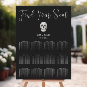 Til Death Do Us Part Wedding Seating Chart Foam Board