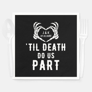 Til Death Do Us Part Wedding Supplies Custom Napkins