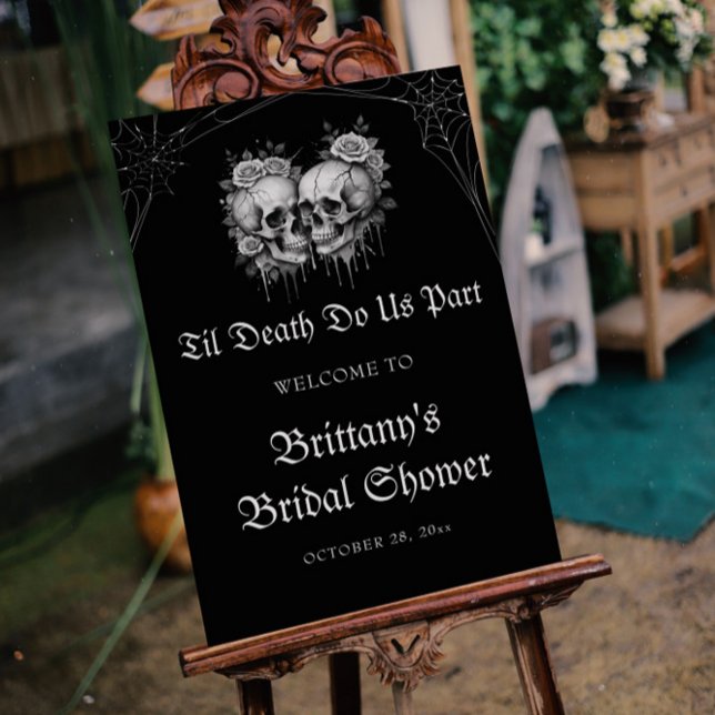 Til Death Do Us Party Bridal Shower Welcome Foam Board (Creator Uploaded)