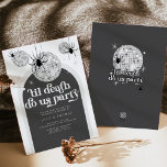 Til death do us party Disco Spiders Wedding Invitation<br><div class="desc">This design measures 5 x 7 inches/ 12.7 x 17.8 cm and is perfect for invitations. Introducing our captivating "Halloween Retro Disco Spiders" Wedding Invitation Suite – a perfect blend of eerie charm and groovy glamour that's sure to cast a spell on your guests! Embrace the spirit of the season...</div>