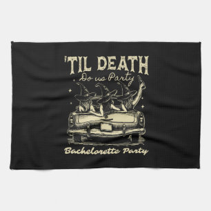 Til Death Do Us Party Halloween D Yellow Kitchen Towel