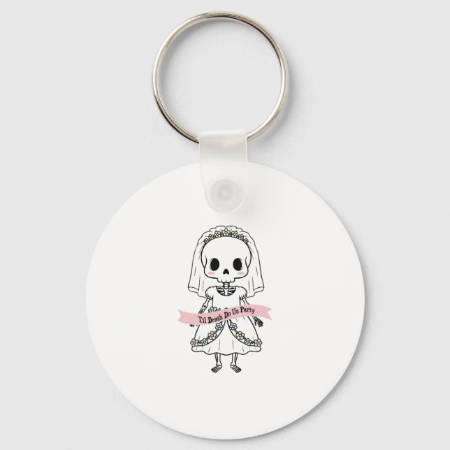 Til Death Do Us Party Halloween Keychain (Front)