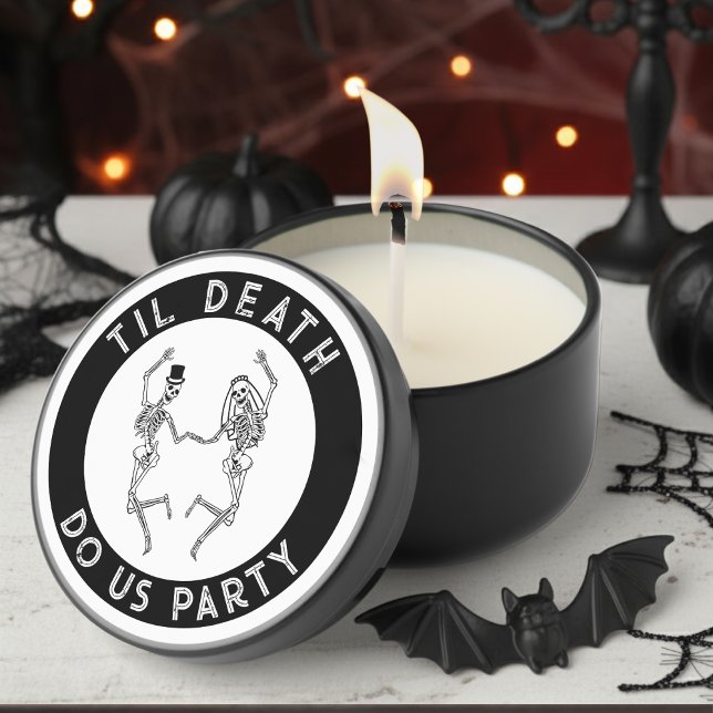 Til Death Do Us Party Skeleton Couple Bachelorette Mini Candle Favors (Til Death Do Us Party Skeleton Couple Bachelorette Mini Candle Favors
)
