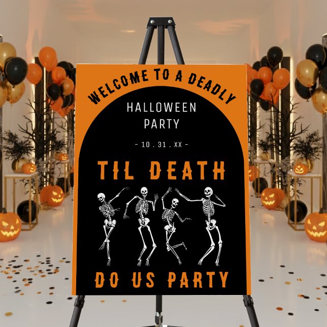 Til Death Do Us Party Skeleton Halloween Party Foam Board (Til Death Do Us Party Skeleton Halloween Party Foam Board
)