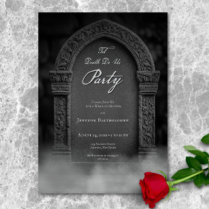 Til Death Do Us Party Spooky Bridal Shower Invitation
