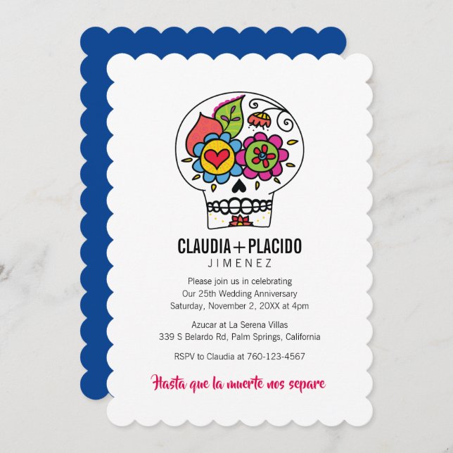 Til Death Due Us Part - Anniversary Invitation (Front/Back)