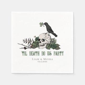 Til Death Goth Irish Skull Bridal Shower Party