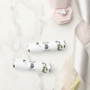 Til Death Gothic Heart Floral Skulls Wedding Breath Savers® Mints
