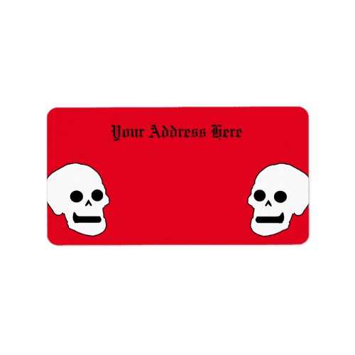 Til Death Gothic Return Address Label