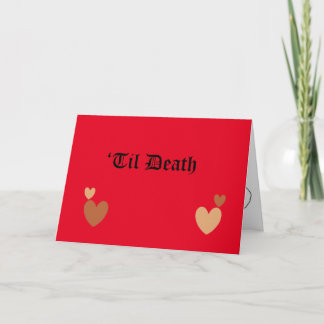 'Til Death Gothic Wedding Invitation