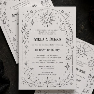 Til Death Halloween Bridal Shower Invitation