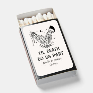 Til Death Halloween Wedding Matchboxes