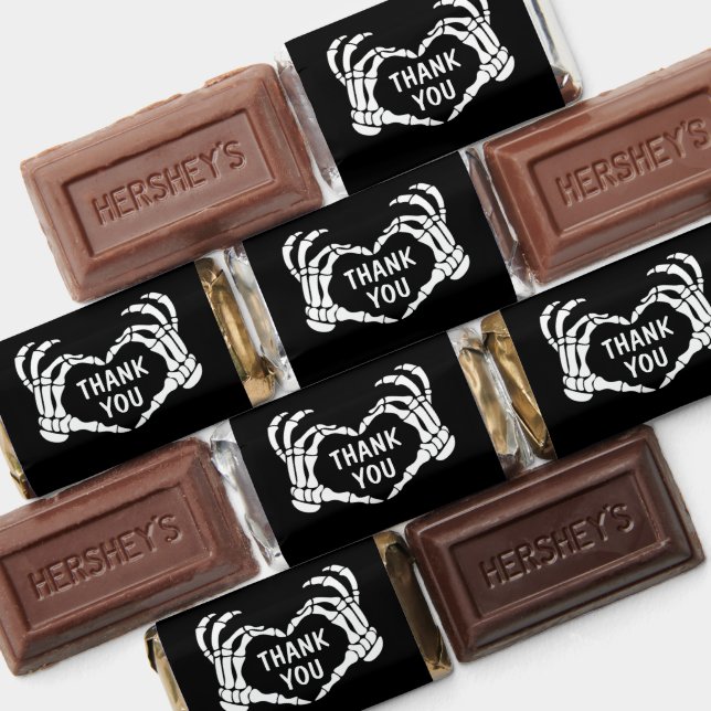 Til Death Skeleton Black Thank You Favors (Assorted)