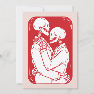 Til Death Skeleton Happy Valentine's Day Holiday Card
