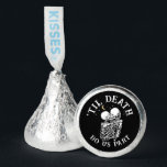 Til Death Skeleton Lovers Tarot Card Goth Wedding Hershey®'s Kisses®<br><div class="desc">Indulge your guests with a sweet touch of enchantment using the Til Death Skeleton Lovers Tarot Card Goth Wedding Hershey's Kisses. These customized wedding favors are a delightful addition to your dark fairytale wedding, featuring lovers tarot card skeletons and a bride or die spooky wedding theme. Perfect for gothic Halloween...</div>