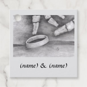 "Til Death" Themed Art Favor Tags