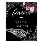 Til Death Watercolor Skeleton Hand Favors