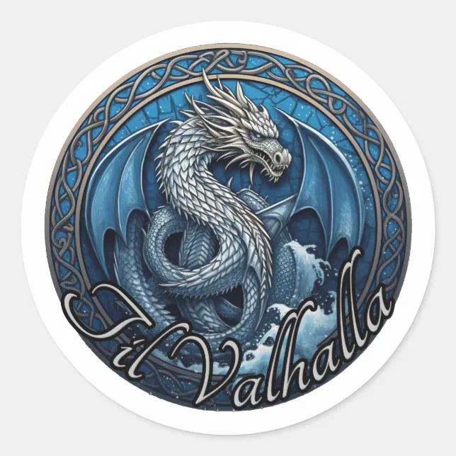 Til Valhalla Project Sticker Til Valhalla Sticker | Zazzle