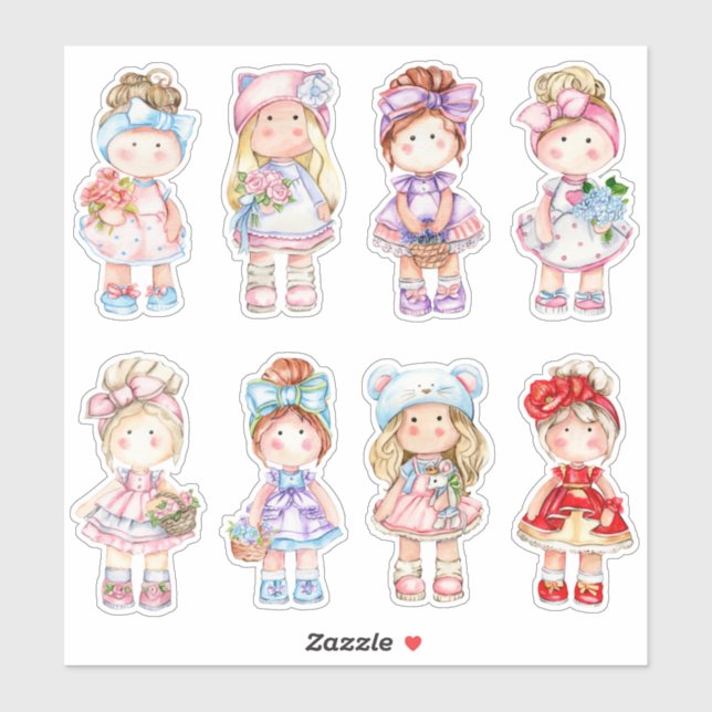 Tilda Dolls Sticker (Sheet)