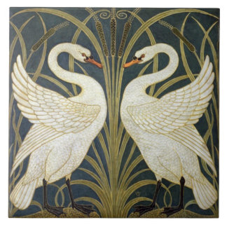 Tile art nouveau style decorative fireplace