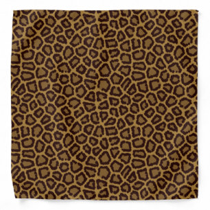 Tile background with a leopard fur bandana