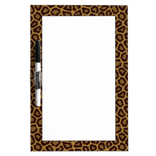 Tile background with a leopard fur Dry-Erase board