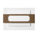 Tile background with a leopard fur invitation belly band