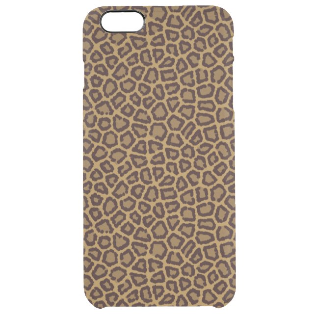 Tile background with a leopard fur uncommon iPhone case (Back)