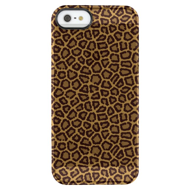 Tile background with a leopard fur uncommon iPhone case (Back)