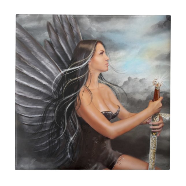Tile black angel (Front)