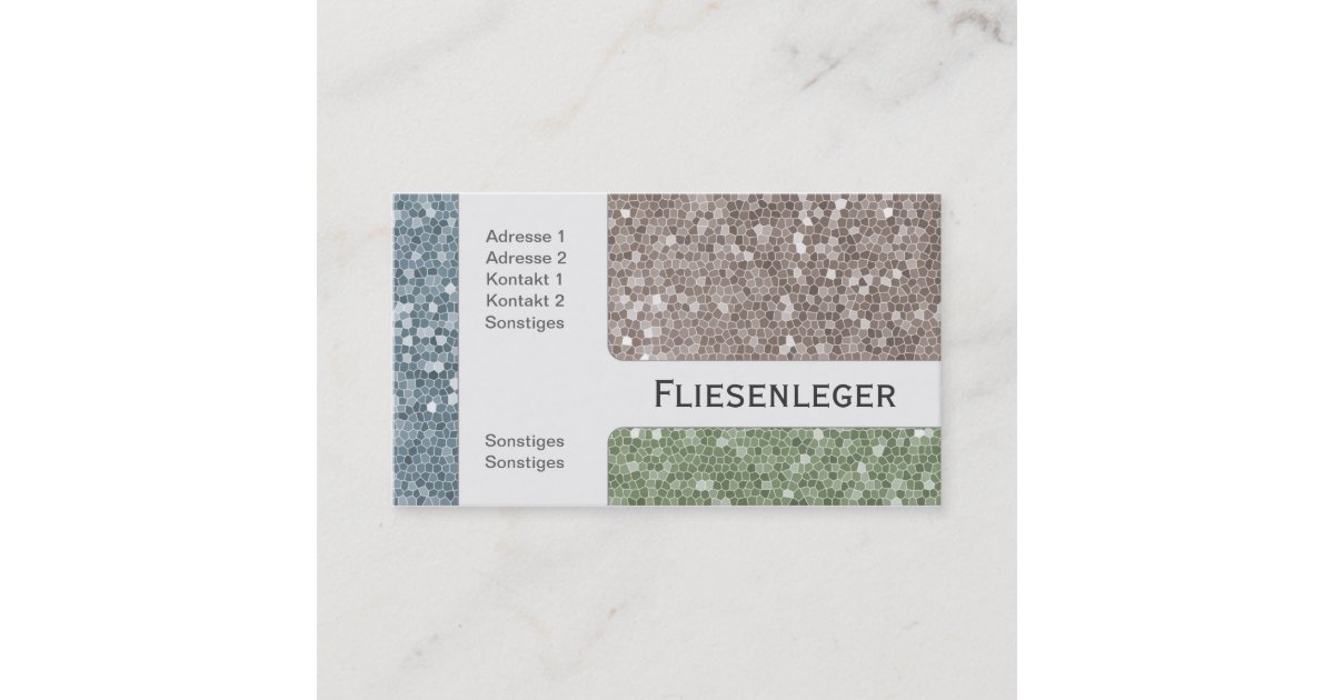 Tile Business Card Zazzle