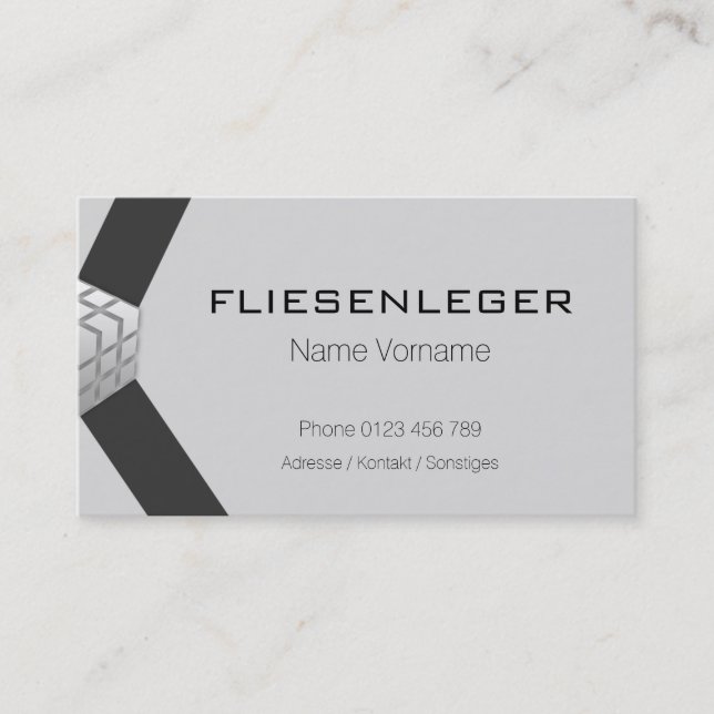 tile business card (Front)