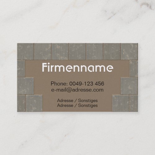 Tile setter business card template