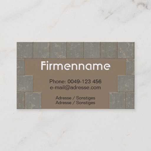 Customizable Tile setter business card template