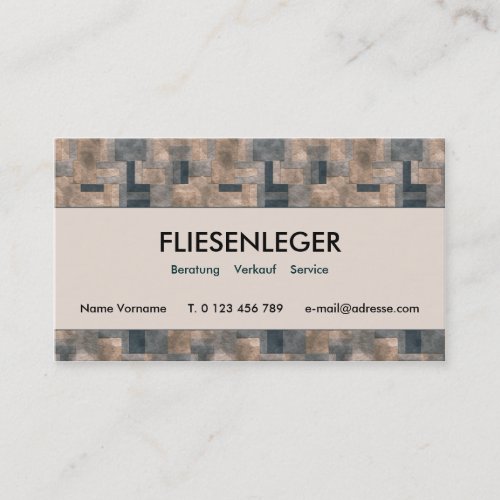 tile business card