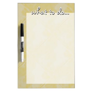 Tile Ceramic Surface Yellow Dry-erase Board by KreaturRock at Zazzle