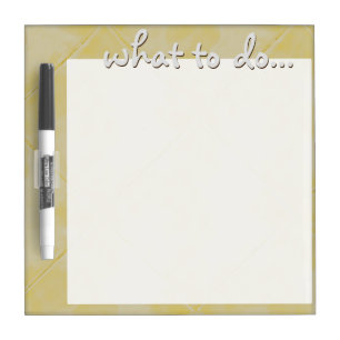 Tile Ceramic Surface Yellow Dry-Erase Board