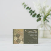 Tile Contractor Business Card (Standing Front)
