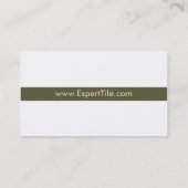 Tile Contractor Business Card (Back)