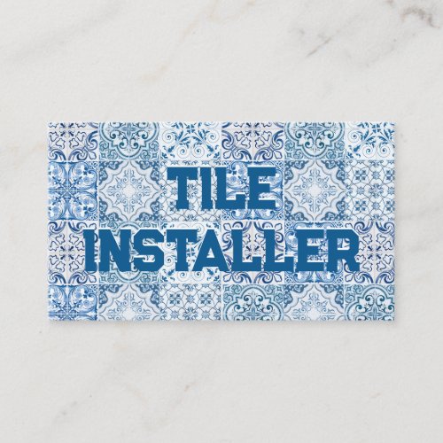Tile Contractor Business Card