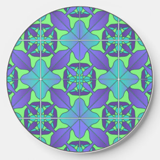 Tile cool indigo &greens Custom Wireless Charger
