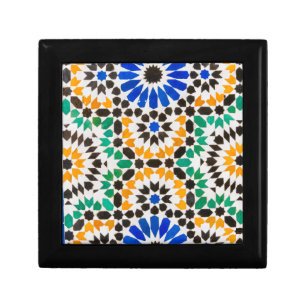 Tile decoration at Bahia Palace Keepsake Box